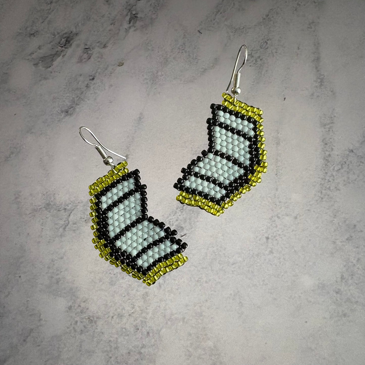 Beaded Book Earrings
