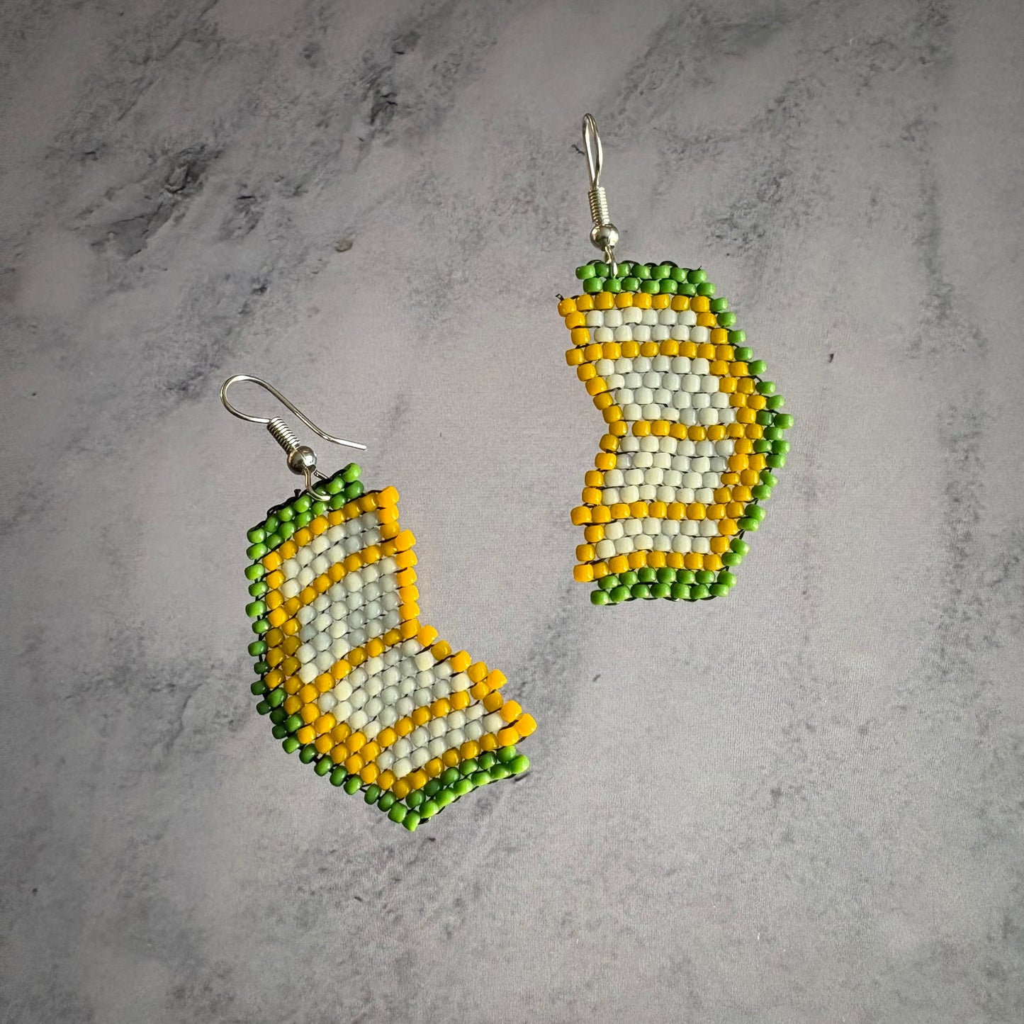 Beaded Book Earrings