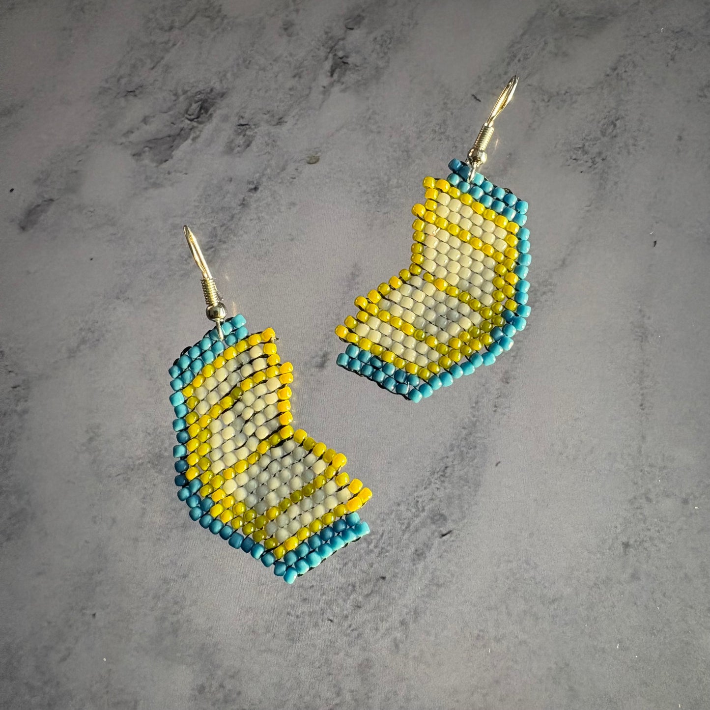 Beaded Book Earrings